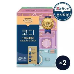 [코디] 스위티베어 200매x6입 2팩