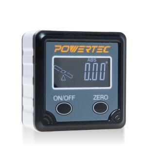 POWERTEC 71828 테이블 톱 각도 게이지, 톱, 파인더 디지털 톱용 레벨 마이터 게이지 앵글 1팩, 각도기, 목공, 박스,
