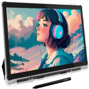 X14 드로잉 태블릿 - 피카소탭 최대 필요 컴퓨터 펜 튜토리얼 없음 프리미엄 스타일러스 학습 독립형