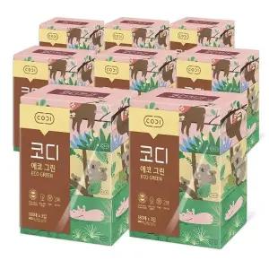 코디 에코그린 미용티슈 180매 3입 8팩