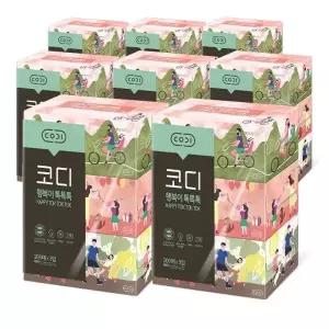 코디 행복이 톡톡톡 미용티슈 200매 3입 8팩