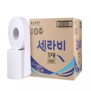 BOX 상아제지 세라비 점보롤 화장지(2겹/300M/16롤/BOX)