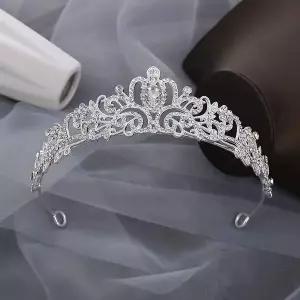 여성 웨딩 티아라 티아라 머리띠 왕관 파티용품
