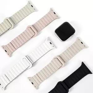 애플워치 스트랩 실리콘 링크 마그네틱 밴드 시계줄 38mm 40mm 41mm