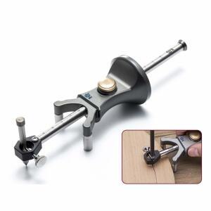 VISLONE WOOD SCRIBE TOOL 휠 마킹 이중 180MM 용도 평행 목공 라인 아크 스크레이퍼 선형 스크라이버 마크 조절 드로잉 도구 가능한 정밀 세트 게이지 슬라이딩