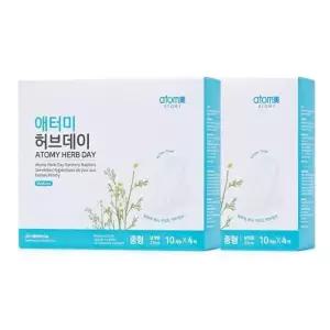 [셀러허브]애터미 허브데이 생리대 중형 x 80개 (S49504514)