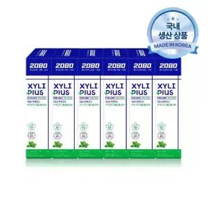 2080 주니어 어린이 자일리플러스 치약 80gX6입 7세 이상 MNS