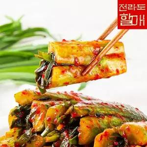전라도할매 국내산 원재료로 주문 즉시 제조하는 프리미엄 오이부추김치 1kg