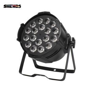알루미늄 합금 LED 파 18x12W RGBW 4in1 캔 64 스포트라이트 Dj 프로젝터 워시 무대 조명