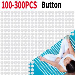 100-300PCS 플라스틱 로터스 버튼 지압 요가 매트 스파이크 쿠션 패드 바늘 더 나은 목 뒤로 및 발 마사지