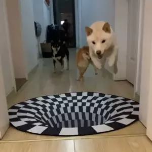 싱크홀 착시매트 80cm 3D매트 입체러그