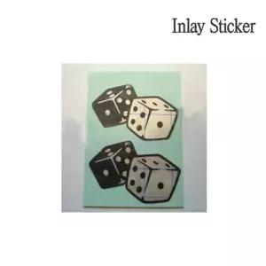 악기 스티커 Pick Holder Dice 2 sheets Pack기타소품 조립 부품 악세서리 용소품 관리 파츠