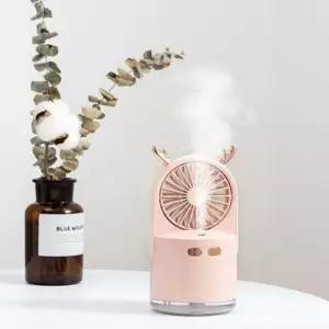 KC인증 가습기 LED 무드등 선풍기