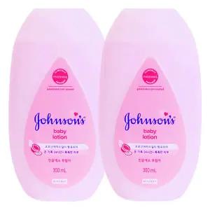존슨즈 베이비 로션 핑크 300ml X 2개순한 순한크림 보습 아기 목욕용품 유아 바디