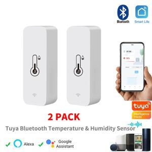 Tuya 스마트 무선 온도 센서 미니 블루투스 호환 APP 원격 제어 2PACK