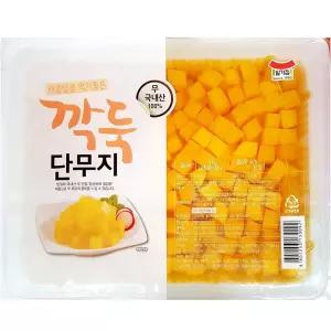 일미 깍둑단무지 3KX2절임무 분식집 노란 노랑 중국집 식당용 업소용 대용량 슬라이스 양식 반찬