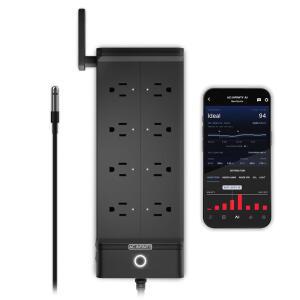 AC 인피니티 아울렛 AI+ 환경 컨트롤러 스마트 WIFI 전원 스트립 듀얼 존 온도 습도 개별 제어 8 플러그 AI 타겟팅 조절기 온실 수족관 테라리움 홈 1800W