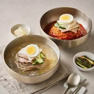 냉면 10인분 세트 밀키트 물냉 비냉 메밀냉면 칡냉면 도토리냉면