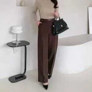 의류 일자팬츠 여성슬랙스 와이드 정장바지 슬랙스 일자