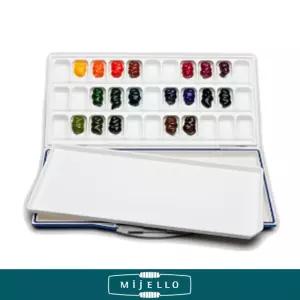 미젤로 수채화 팔레트 33칸 퓨전 2433 MWP-3033그림 물감 술팔 파레트 보조용품 화방