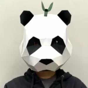 3D 입체 종이 가면 팬더 동물탈 할로윈가면만들기가면 가면만들기 판다얼굴가면 판다가면