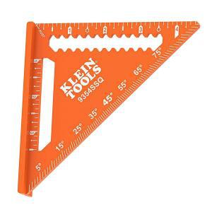 KLEIN TOOLS 9354SSQ 11.4CM(4-1 /2인치) 트림 래프터 각도 사전 가이드가 이중 및 알루미늄 목수 도구 베이스가 설정 스퀘어, 참조 스크라이브 있는 목공 도구,
