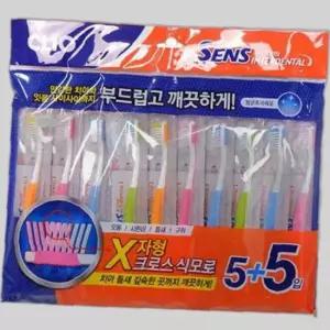 크리오 센스 인터덴탈 항균 초극세모 칫솔 5+5