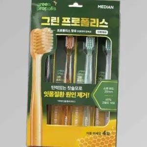 메디안 그린 프로폴리스 잇몸케어 칫솔 4개입