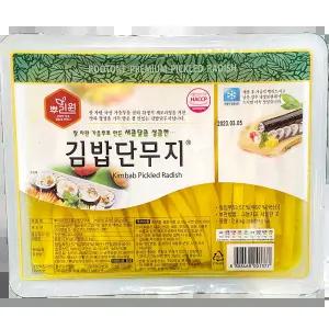 뿌리원 단무지 9mm 김밥용 2.8k 절임무 아삭한식감 테이크아웃점 뷔페식당 도