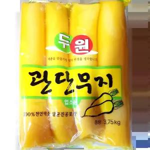 통 단무지 (두원식품 냉장 3.75K) 쫄깃한맛 반찬용 테이크아웃용 고기집 비빔