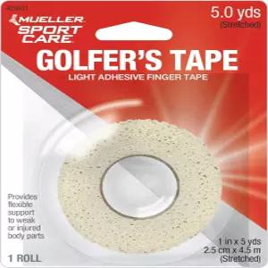 Mueller MU430631 골퍼 그립 테이프 흰색 0.25x4.5m (1팩)