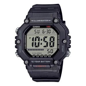 카시오 AE-1600H 시리즈 | 블랙 10년 배터리 LED 일루미네이터 디지털 시계