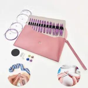 뜨개질세트 뜨개질공예 DIY 조립식 13종 대바늘+4종 와이어 세트