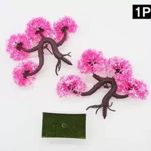 실내 핑크분재 분재조화 식물 조경 조화꽃 꽃다발 미니 수국 홈데코