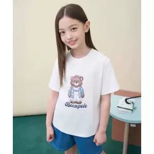 빈폴 키즈 BI6542U010 곰돌이 달이 그래픽 반소매 티셔츠 아이보리 1032107