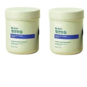 뷰티톤업 그린핑거 힘센보습 에센셜 크림 500g x 2 아보카드 열매함유