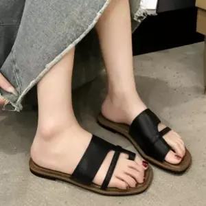 토우 슬리퍼 여름 여자 심플 캐주얼 데일리 엄지 오픈토우슬리퍼 통굽슬리퍼 여자슬리퍼