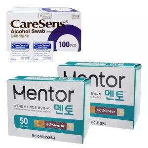 SD 스탠다드 멘토 혈당스트립 100매 + 소독솜100매