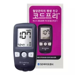 SD코드프리 코드프리 혈당측정기 + 채혈기 침10개