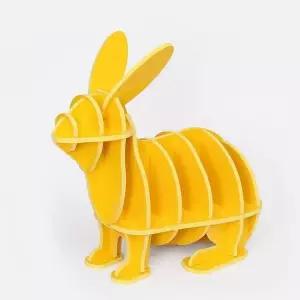 친절한탄씨 TBZ 인테리어 선반 DIY토끼 책장 53x48cm) 옐로우) 인테리어가구 귀여운정리함 선반책장