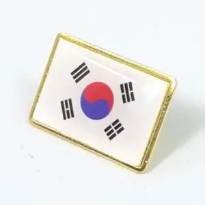 [x89tQp_66]기념품뱃지 금장 테두리 태극기 뱃지