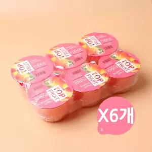 탑플룻 피치푸딩6입(690g) x 6개 / 탑프룻 어린이간식