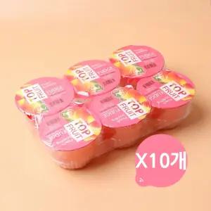 탑플룻 피치푸딩6입(690g) x 10개 / 탑프룻 어린이간식