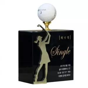 [아우트66]볼탑 골프트로피 금속커팅 골프트로피 SSC23