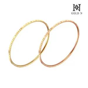 [골드앤] 14K 열송이 일자컷팅 반지
