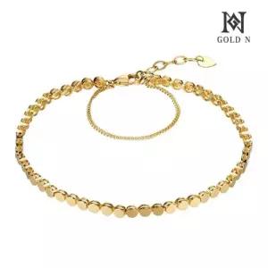 [골드앤] 14K 비즈플로우 팔찌 YG
