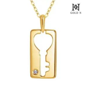 [골드앤] 14K 데스티니 퍼즐 러브피스 목걸이
