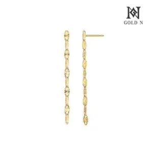 [골드앤] 14K 써니체인 귀걸이 대 3cm