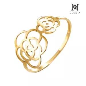 [골드앤] 18K 트윈로즈 반지