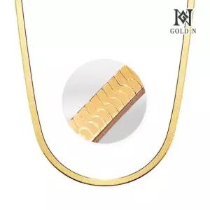 [골드앤] 14K 차밍 스네이크라인 목걸이 2mm